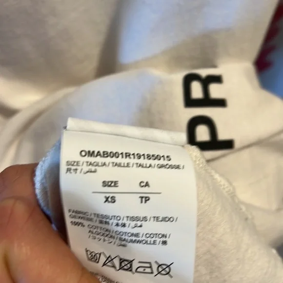 Diag Stencil Off-White Long Sleeve T-shirt